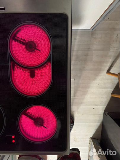 Плита электрическая стеклокерамика горение