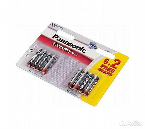 Батарейки Panasonic LR03REE/8B AAA щелочные Everyd