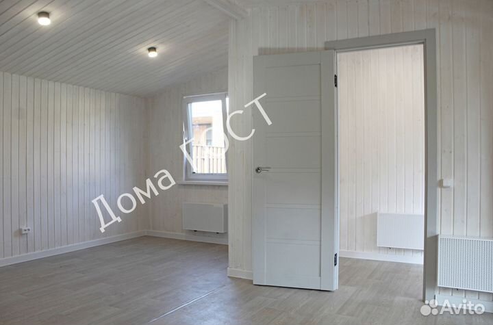 Модульный дом 7x7.2м Светлый орех