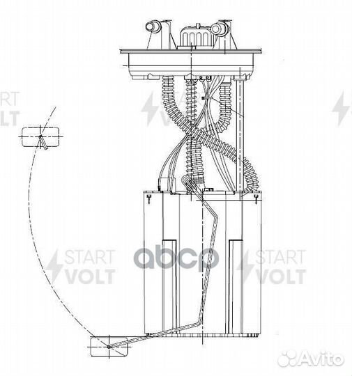 Бензонасос в сборе chery QQ 03- SFM2322 startvolt