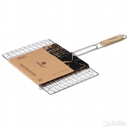Решётка гриль для рыбы maclay, 25x34 см, нержавеющ