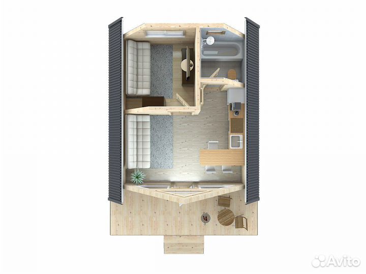 Дом a frame под ключ