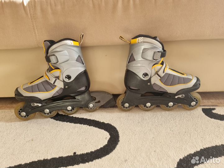 Роликовые коньки детские раздвижные, р.31-34