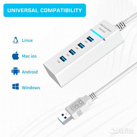 Разветвитель oivo USB HUB 4 Ports х 3.0 для PS5 (I