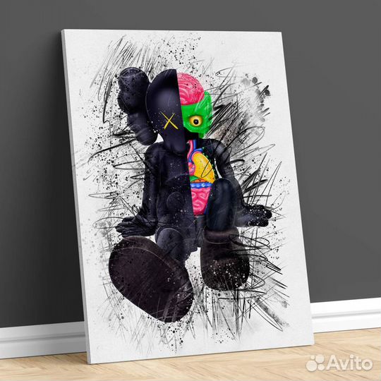 Картина на холсте kaws