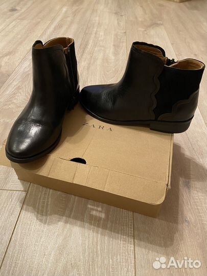 Ботинки zara для девочки новые