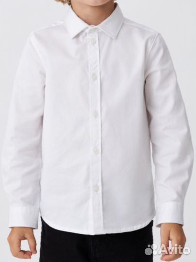 Рубашка белая на маличика 116-122