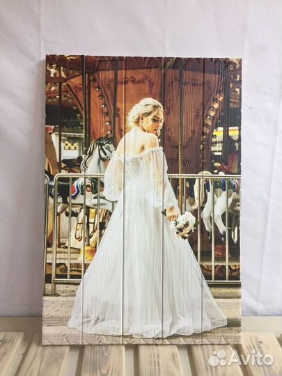 Картина на натуральном дереве