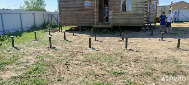 Винтовые сваи.Монтаж винтовых свай.Фундамент