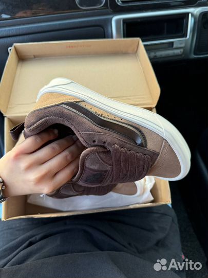 Кеды женские Vans Knu Skool Ванс коричневые