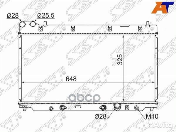 Радиатор Honda Fit 01-07 / Jazz 02-09 HD00013-03
