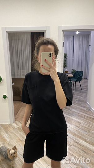 Шорты с футболкой комплект женский