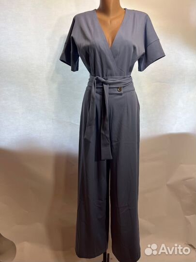 Комбинезон женский серо-голубой, 42,44,46