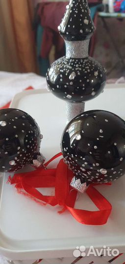 Игрушки на елку стекло