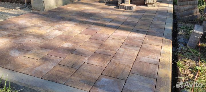 Укладка тротуарной плитки, укладка брусчатки, монт