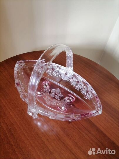 Ваза лодочка с ручкой