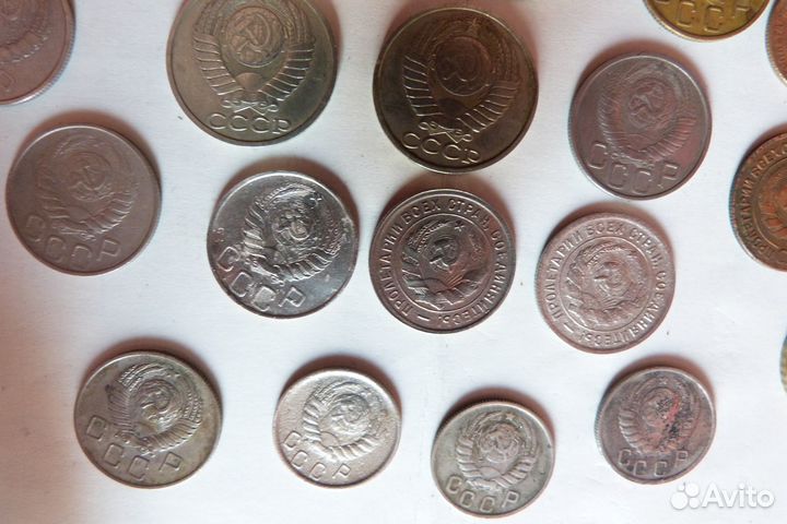 Кучка монет СССР