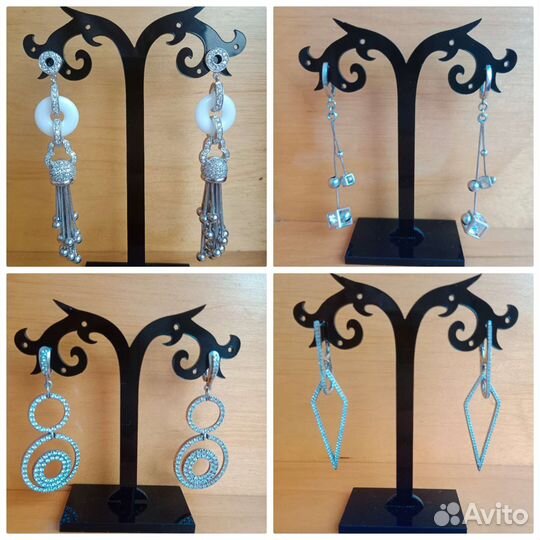 Серьги серебряные 925, Серёжки серебряные 925