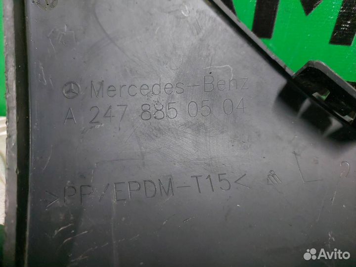 Накладка бампера нижняя передняя левая Mercedes