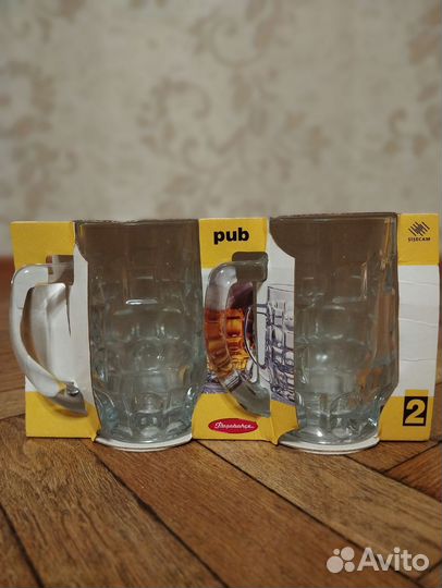 Кружка пивная,пара, в подарочной упаковке