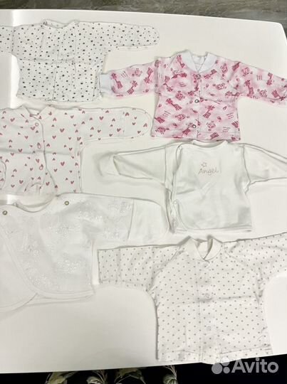 Распашонки для новорожденных 1-3 месяца