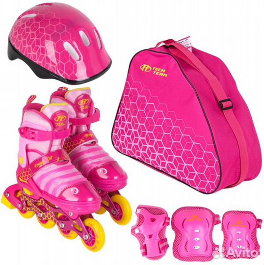 Детские ролики с Защитой. Подсветка колес