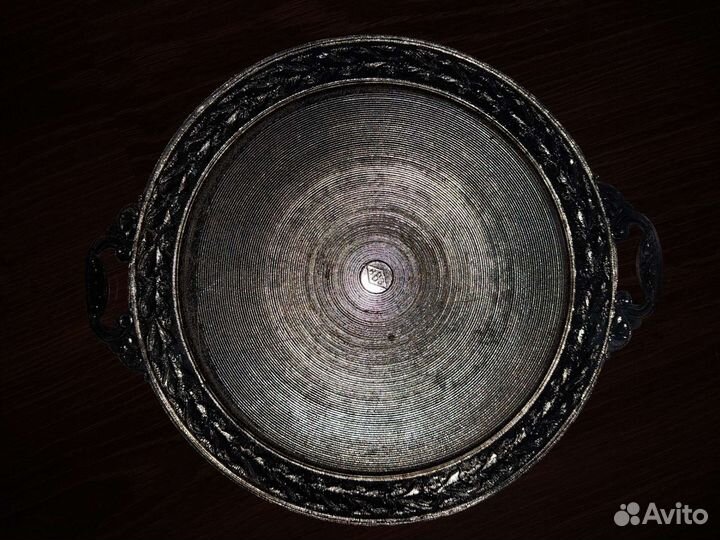 Сахарница из мельхиора, поднос СССР