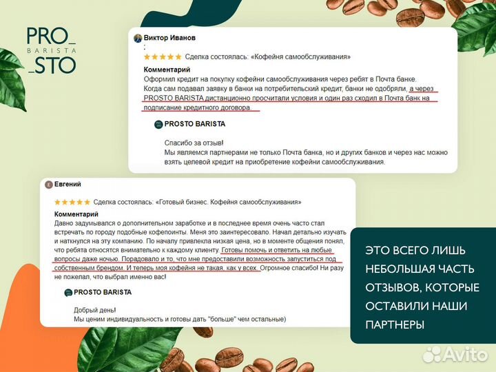 Кофейня самообслуживания в кредит выгодный процент