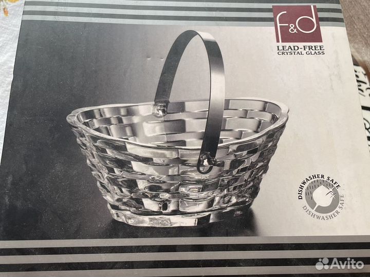 Конфетница хрусталь Турция