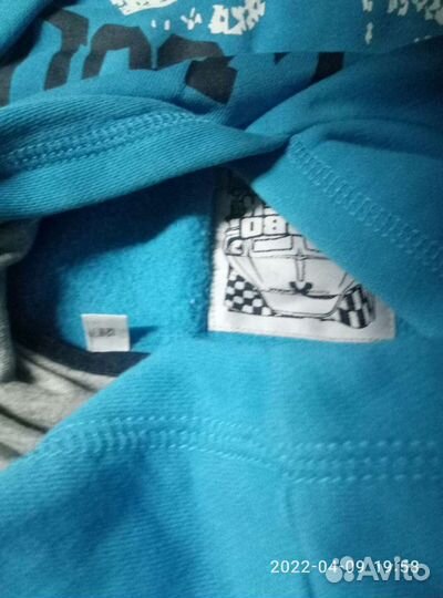 Толстовка с капюшоном р. 128