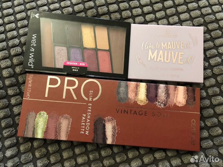 Б/у Набор теней catrice essence wet n wild