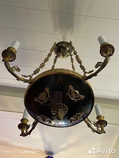 Люстра бронза золочение Реплика из 90 х Эрмитаж