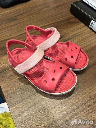 Босоножки сандали Crocs c10 розовые 27 размер