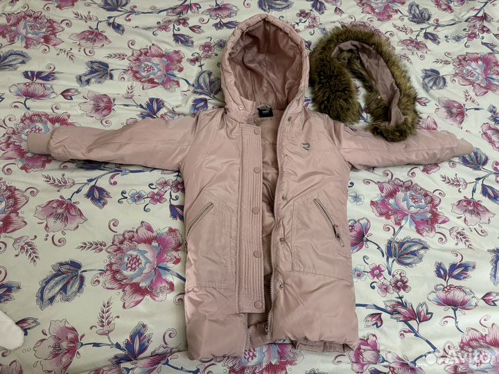 Парка зимняя 116 девочку