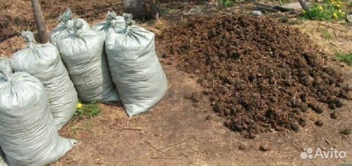 Навоз,перегной коровий. 1 мешок - 50руб