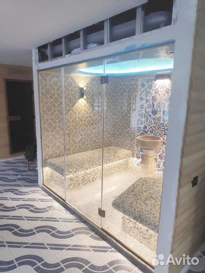 Раздвижные перегородки из стекла лофт