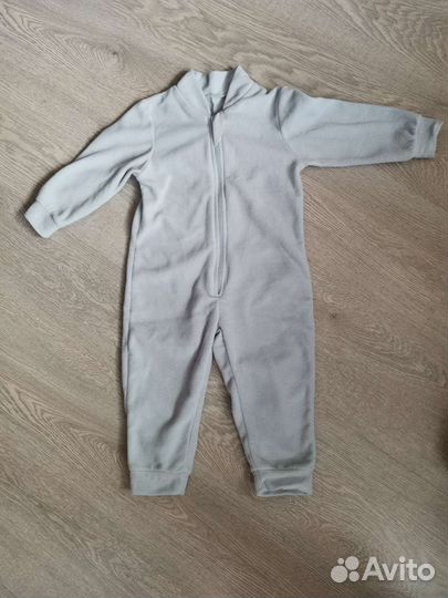 Флисовый комбинезон/поддева 80-86