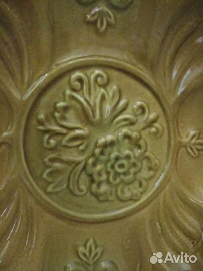 Керамическая тарелка обливная СССР