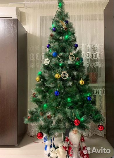 Елка искусственная заснеженная бу