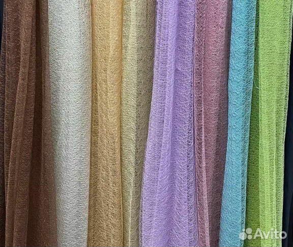 Тюль паутинка, готовые комплекты