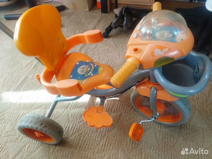 Велосипед для малышей с ручкой