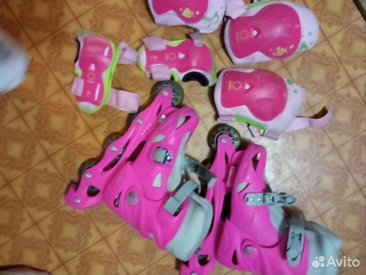 Детские ролики и защита 32-35