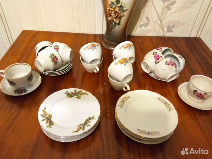 Хрустальные вазы на ножке СССР
