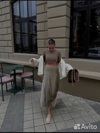 Атласная юбка