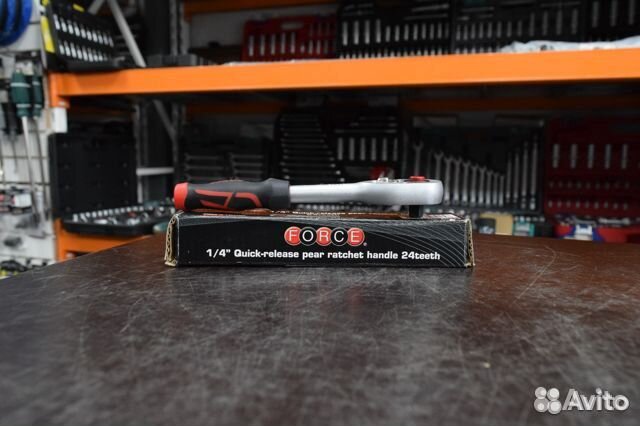 Трещотка 1/4DR L 155 мм 24 зубца force