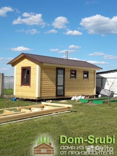 Харовск. Хорошая надёжная Баня из бруса Б-5 (3х6)