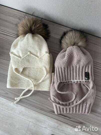 Шапка зимняя вязаная