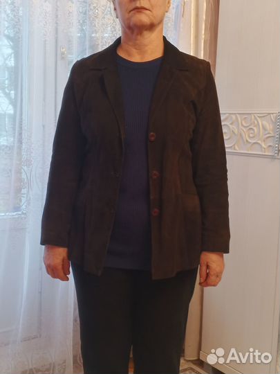 Пиджак замшевый женский