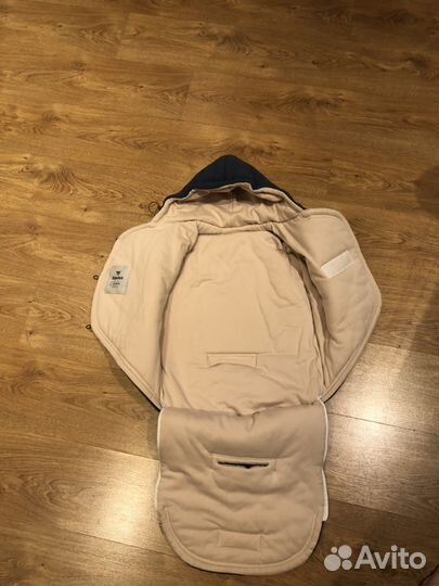 Конверт в коляску утеплённый из натуральной шерсти