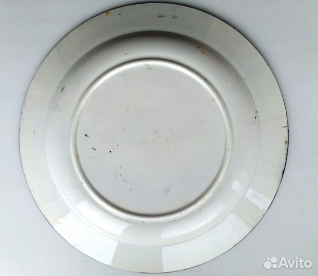 Фарфоровая тарелка (блюдо). Агитационная